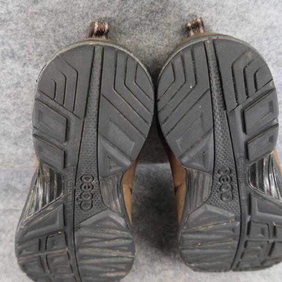 Abeo Shoes Mens 10 Sneakers Athletic Comfort Walking Leather Brown Casual Smart - Picture 13 of 15